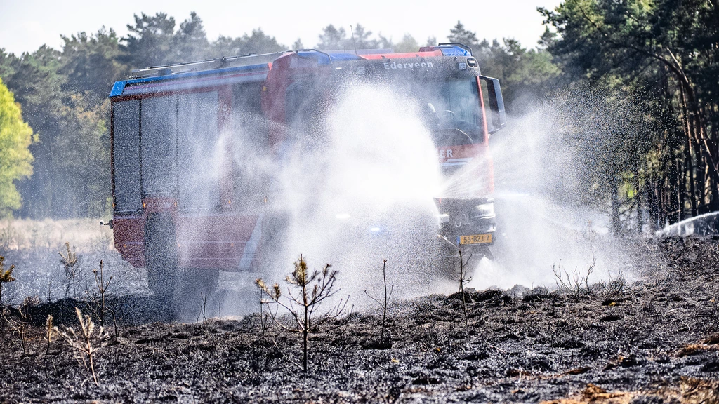 Foto: Droogte houdt aan: brandweer extra alert op natuurbranden