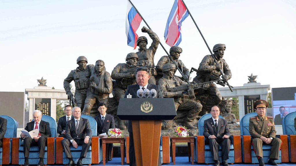 Foto: Noord-Korea opent gedenkplek voor in Rusland gesneuvelde militairen