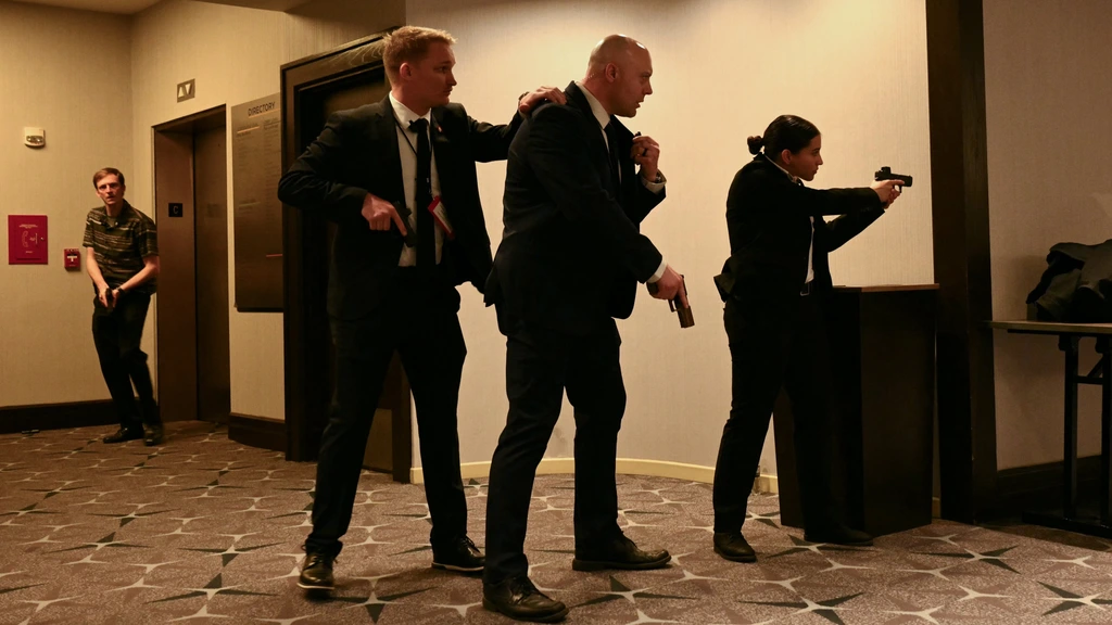 Foto: Schoten gelost in hotel bij Correspondent's Dinner: Trump afgevoerd, geen gewonden